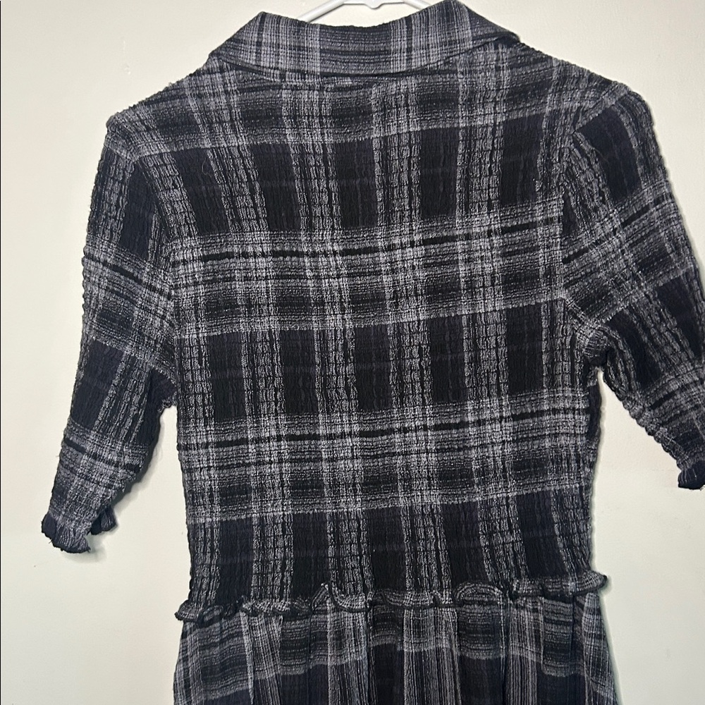NWT Cato Plaid Smocked Bodice Dress - Picture 4 of 10